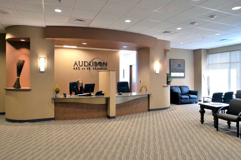 Front lobby check in area at Sister's Grove Pavilion