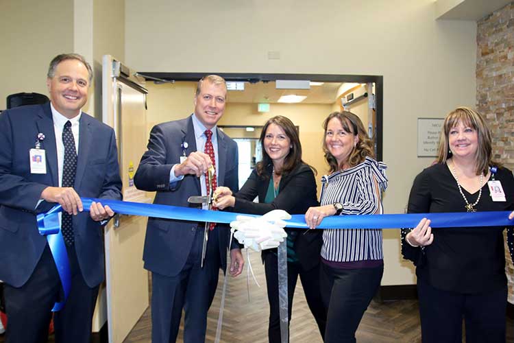 ribbon cutting for the nicu