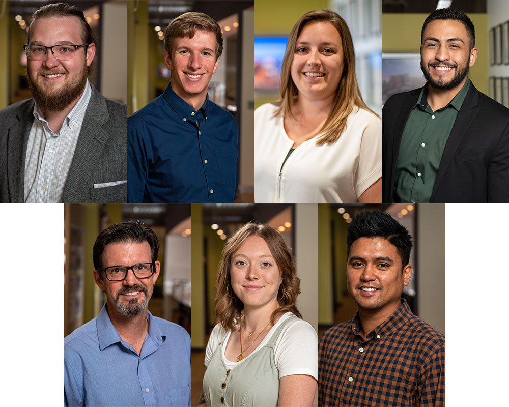 collage of headshots for Joey, Mark, Daneille, Ashley, Sean, Victor, and Arnel