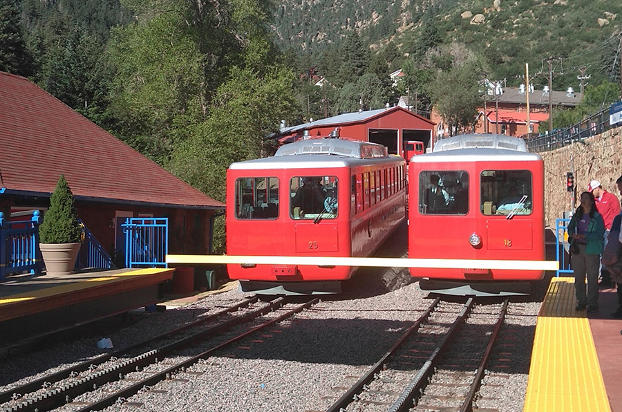 Newly refurbished Broadmoor Manitou Pikes Peak Cog Railway