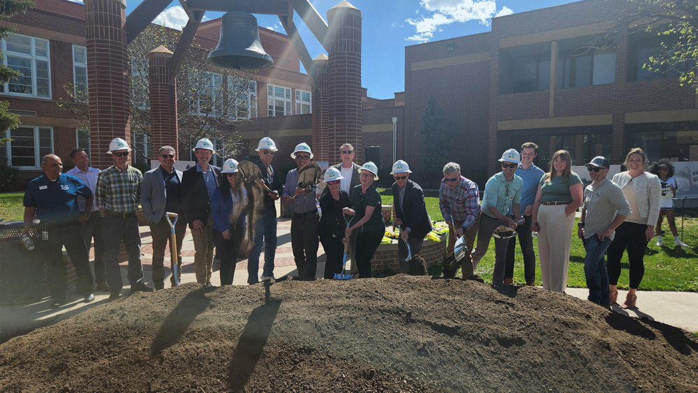 group at a ground breaking ceremony