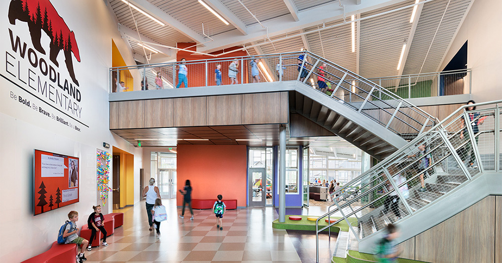 woodland elementary school interior