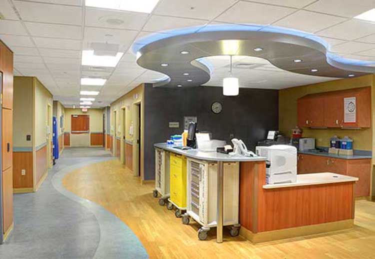 nursing station at penrose emergency department