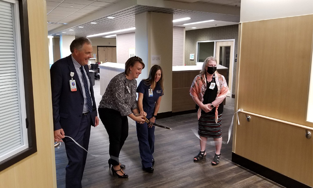 ribbon cutting for st. francis hospital expansion