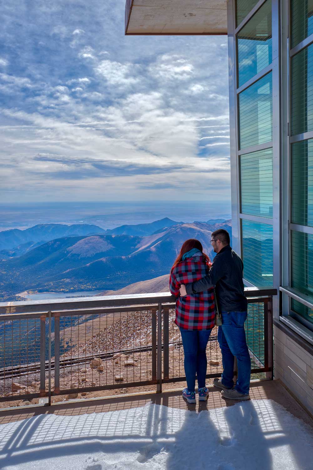 couple overlooking mountain views