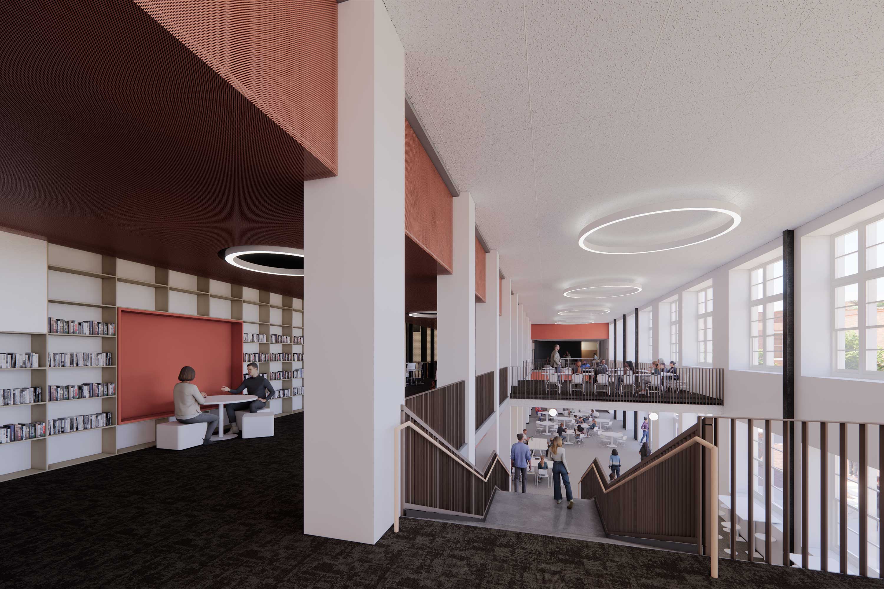 palmer high school rendering second flr commons