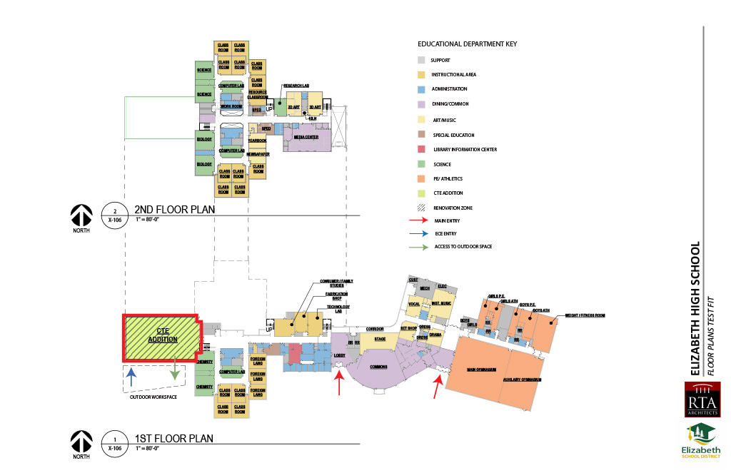 Elizabeth High School Floor Plan