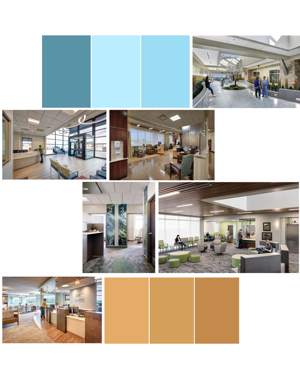 Collage of interior design