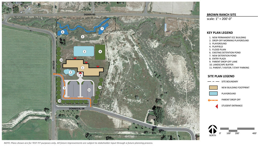 Priority 2 ECC Site Plan on Brown Ranch Site